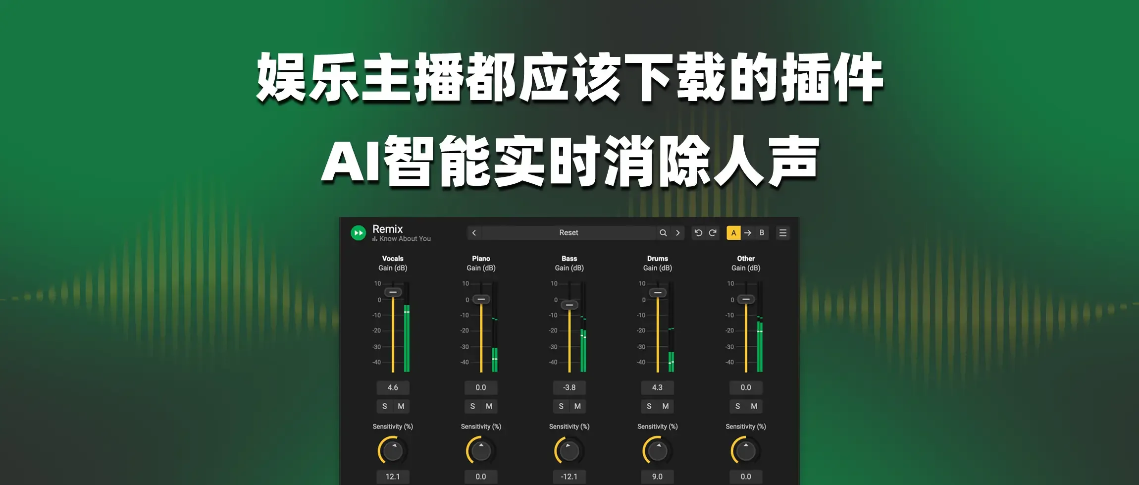 图片[1]-娱乐主播都应该下载的插件Acon Digital Remix AI智能实时消除人声-彦逸分享